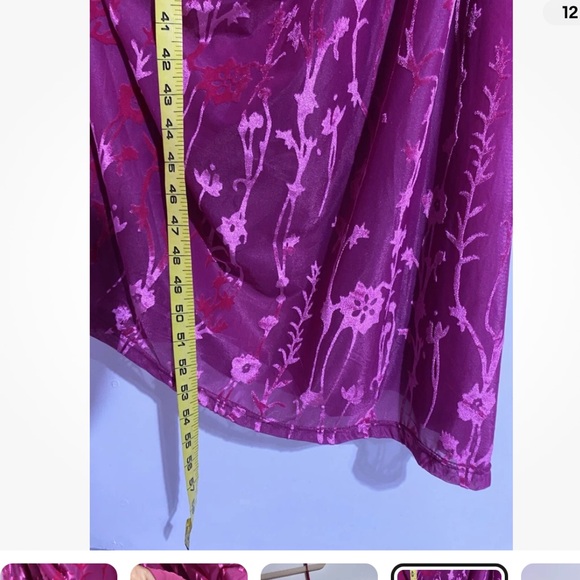 Anthropologie HUTCH Dress 3X Pink Midi One Shoulder Ruched Burnout
Velvet Party - Picture 2 of 6